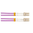 10 m LC-LC OM4 multimode duplex patch lead with 50/125 µm fibre and LSZH jacket for high-speed network links