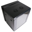 Grove 12RU wall cabinet, 596x540x600mm, lockable glass door, removable side panels, ventilated, wall-mounted network and IT enclosure.