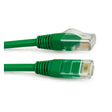 150mm green Cat6 thin 28 AWG LSZH Ethernet patch lead for high-speed 1 Gbps network connections