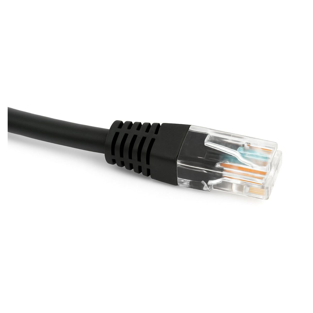 1M Cat6 Patch Lead black, LSZH Ethernet cable, 28AWG, 1Gbps, PoE compatible for reliable network connections