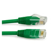 200mm green Cat6 thin 28 AWG LSZH Ethernet patch lead for high-speed 1 Gbps network connections