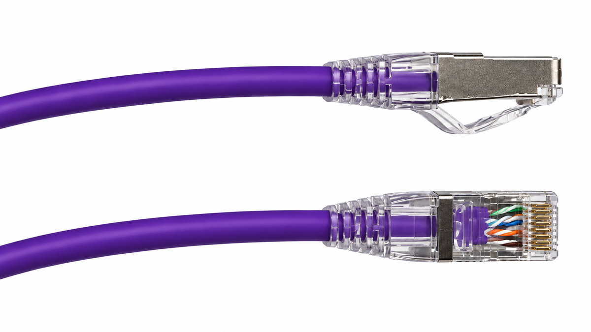 The Cat6A S/FTP Patch Lead 28AWG is designed for high-speed, high-density networking environments where space is limited.