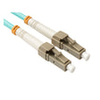 20 m LC-LC OM3 MM duplex patch lead with 50/125 µm fibre and LSZH jacket for reliable, high-speed network connections
