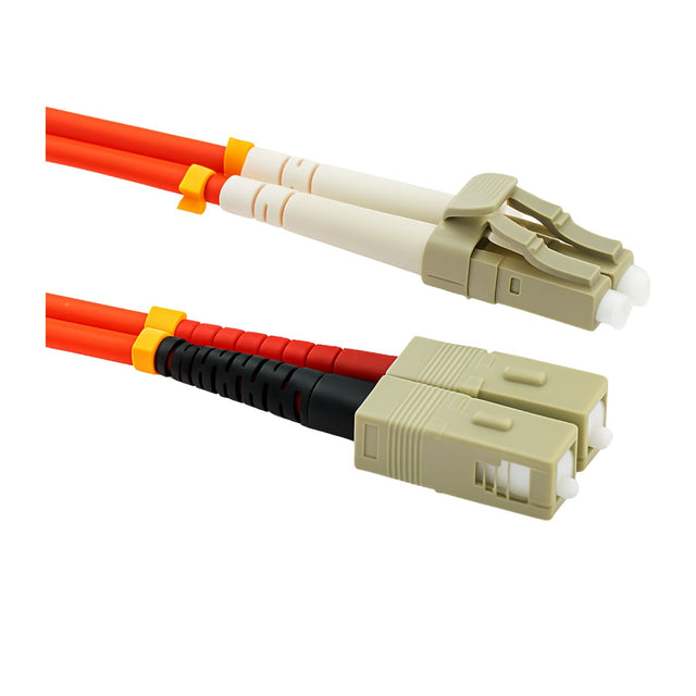 20 m SC-LC MM OM1 duplex multimode fibre patch lead for LAN and data centre connections