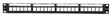 GROVE 24 Port Shielded Flat Patch Panel for CS-GN0003 Cat6A keystone modules, ideal for organized high-speed network connections.
