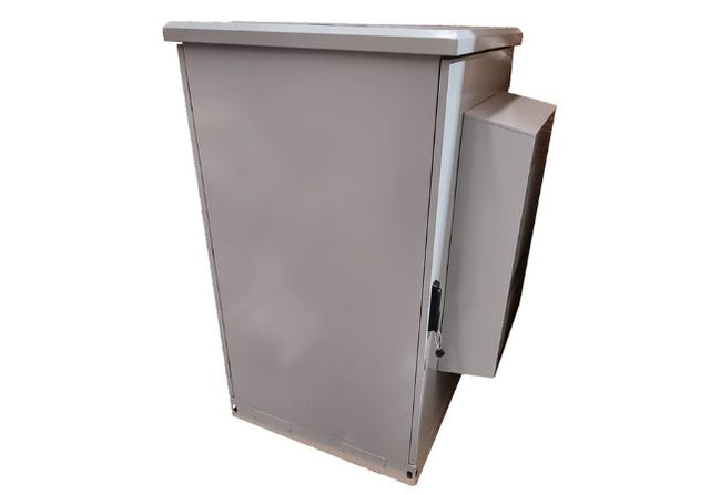 Grove 27RU IP65 800x800 cabinet with 1500W aircon for secure, cooled, and weatherproof network or server equipment housing