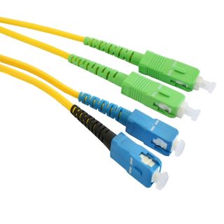 2m SC-SC OS1 OS2 singlemode duplex fibre patch lead for high-speed network connections