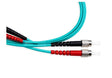 2M ST-ST OM3 Duplex Patch Lead for reliable, low-loss multimode fibre connections in data centers, LANs, and telecom networks.