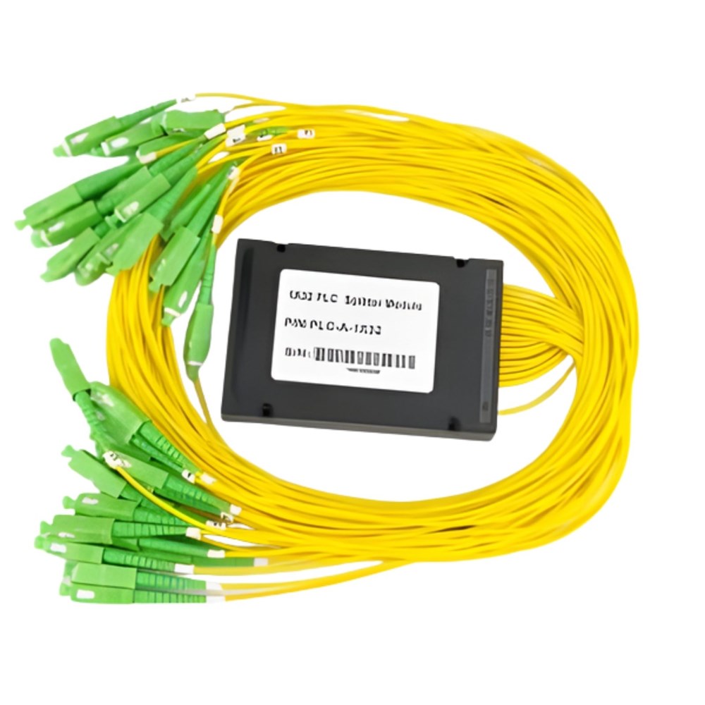 32 way SCA fibre optic splitter module for high-density FTTH and PON optical networks