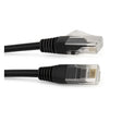 3M Cat6 Thin 28 AWG LSZH Black Patch Lead with RJ45 connectors, supporting up to 1 Gbps and PoE.