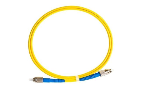 3 m FC to FC OS1 OS2 simplex single-mode fibre optic patch lead with threaded FC connectors for long-distance networking