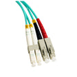 Grove OM3 SC-LC multi mode duplex patch lead designed for high-speed 10 Gbps fibre optic network connections