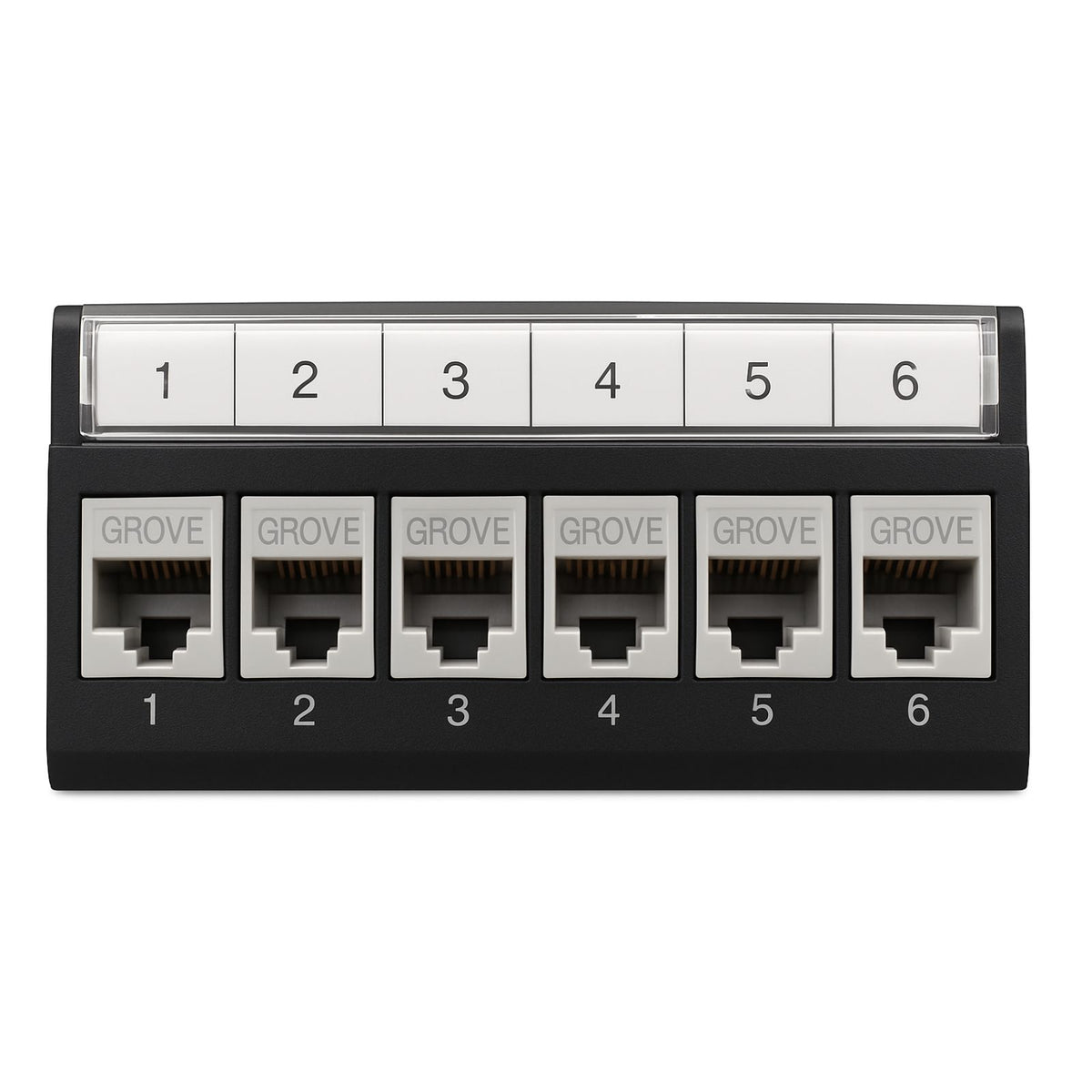 6 Port Module with Cat6 Jacks | CAT6 | 1PD – 1 Point Distribution