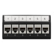 Grove 6 Port Module with Cat6 RJ45 jacks for high-speed data connectivity and structured cabling installations