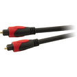 6mm TOSLINK optical lead 10 metre for digital audio connection between TV, soundbar, gaming console or home theatre system