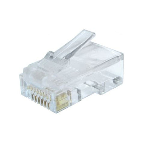 The Grove Cat6 8P8C R/So & St UTP RJ45 Plug (100 Pack) is designed for high-performance Ethernet terminations in Cat6 networks. 