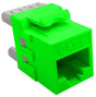 Grove Cat6 Keystone Panel Jacks | Bag of 12 | Green RJ45 modules with 50 µin gold contacts for Cat6 network installations