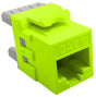 Grove Cat6 Keystone Panel Jacks | Bag of 12 | Lime RJ45 modules with 50 µin gold contacts for Cat6 network installations
