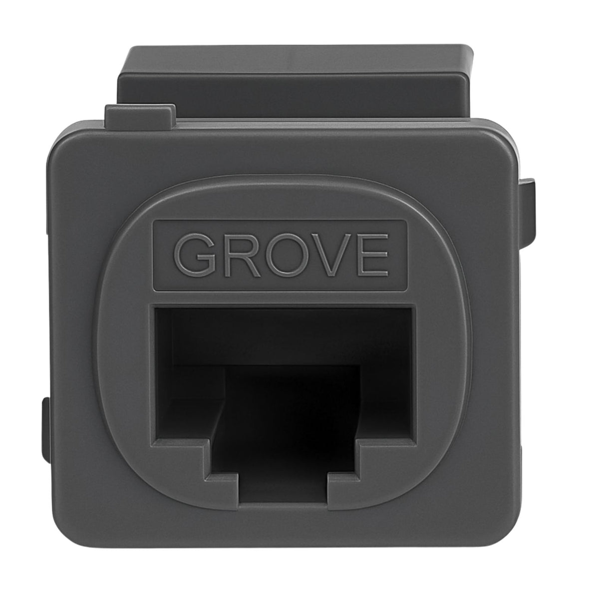 Grove grey Cat6 modular jacks, bag of 10, 8P8C keystone connectors with 110/Krone termination supporting 1 Gbps