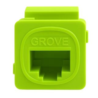 Grove Cat6 modular RJ45 jacks Lime bag of 10 for high-speed Ethernet structured cabling