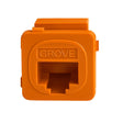 Grove Cat6 modular RJ45 jacks orange bag of 10 for high-speed Ethernet structured cabling