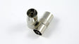 F-type female-to-female barrel joiner for connecting or extending TV, MATV, satellite and broadband coaxial cables.