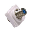 F-Type to F-Type coax connector for faceplates, female joiner for TV, satellite and antenna wall plate installations