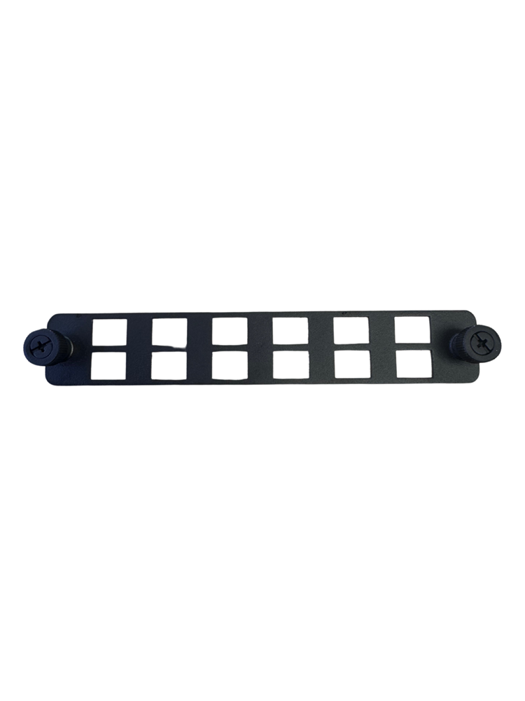 Grove Fobot Faceplate with 12 LC Duplex or SC Simplex adapter ports for fibre optic termination in Grove enclosures