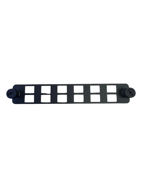 Grove Fobot Faceplate with 12 LC Duplex or SC Simplex adapter ports for fibre optic termination in Grove enclosures