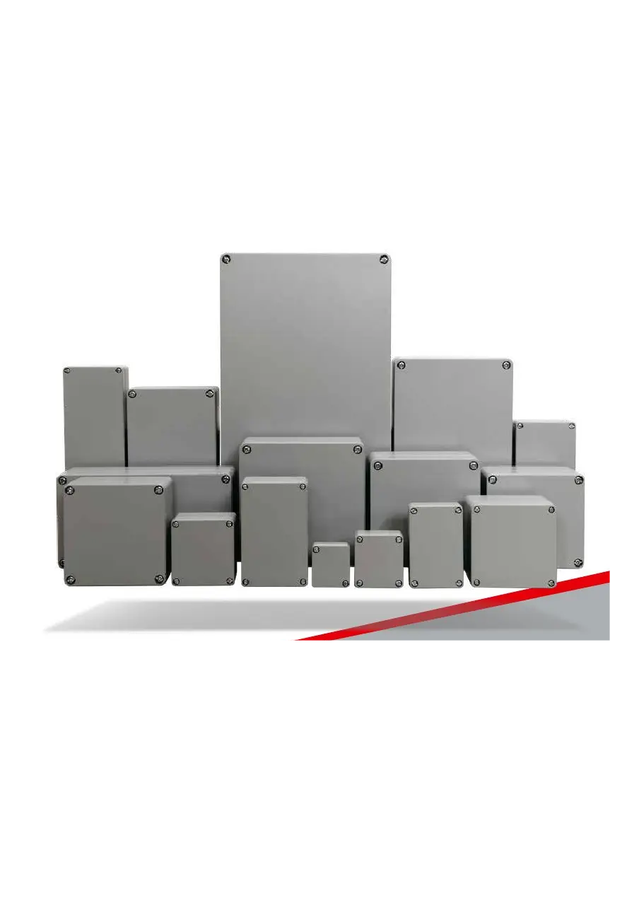 IP68 aluminium junction box, 160mm x 160mm x 91mm, RAL7001 silver grey finish with stainless and copper-coated screws for outdoor installations.