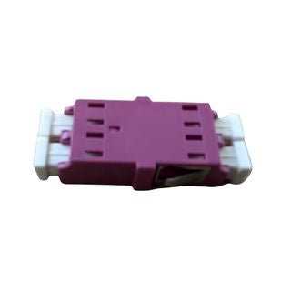 Grove LC MM OM4 Duplex Flangeless Coupler, low-loss adapter for connecting two LC duplex multimode fibres in data centres.