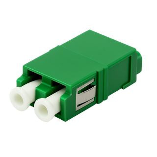 LCA SM OS1/OS2 Duplex Flangeless Coupler for seamless fibre optic connections, supporting LC/APC single-mode fibre networks.