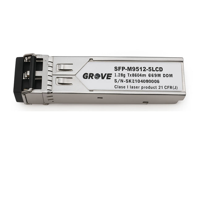 Grove Multimode OM3/OM4 LC SFP Module for 1Gbps fibre connections, for media converters and switches, high-speed reliable uplink.
