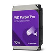 Western Digital Purple 10TB surveillance hard drive for 24/7 CCTV security systems, supports up to 64 HD cameras, AllFrame technology