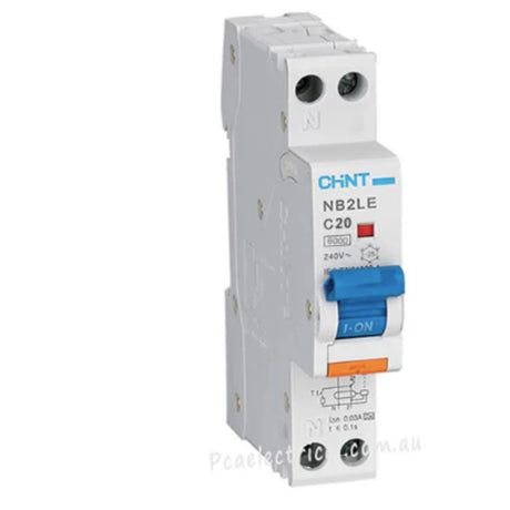 RCBO 1P+N 32A Type A with 6kA breaking capacity and 30mA trip, 2-screw terminals for safe circuit and leakage protection.