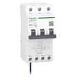 RCBO 3P+N 16A 30mA 10kA, 4 module wide, C curve Type A breaker for three-phase circuit overload and earth leakage protection.