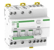 RCBO 3P+N 25A 30mA 10kA, 4 module wide, C curve Type A breaker for three-phase circuit protection and earth leakage detection.