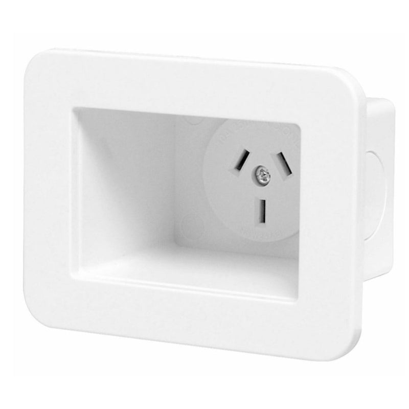 Recessed Power Point | Wall Plate Inserts | 1PD – 1 Point Distribution
