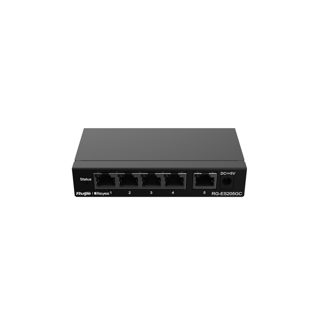 REYEE 5-Port Gigabit Smart Non-PoE switch with cloud management for reliable high-speed office and small business networking