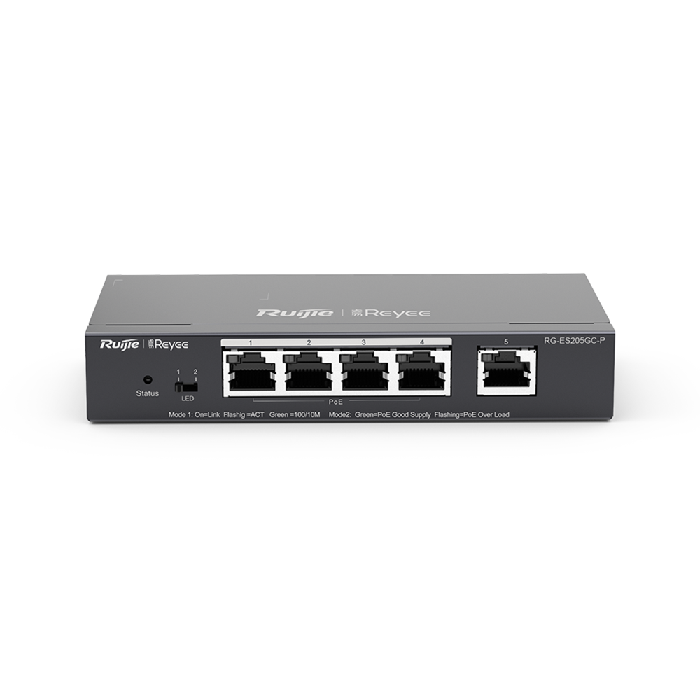 REYEE 5-Port Gigabit Smart PoE Switch | Cloud Managed | 1PD – 1 Point ...