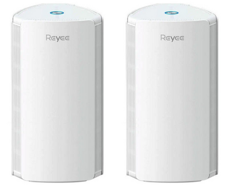 Reyee AX1800 Dual-Band Mesh Wi-Fi 6 Router 2-pack for reliable, high-speed wireless coverage in homes and offices
