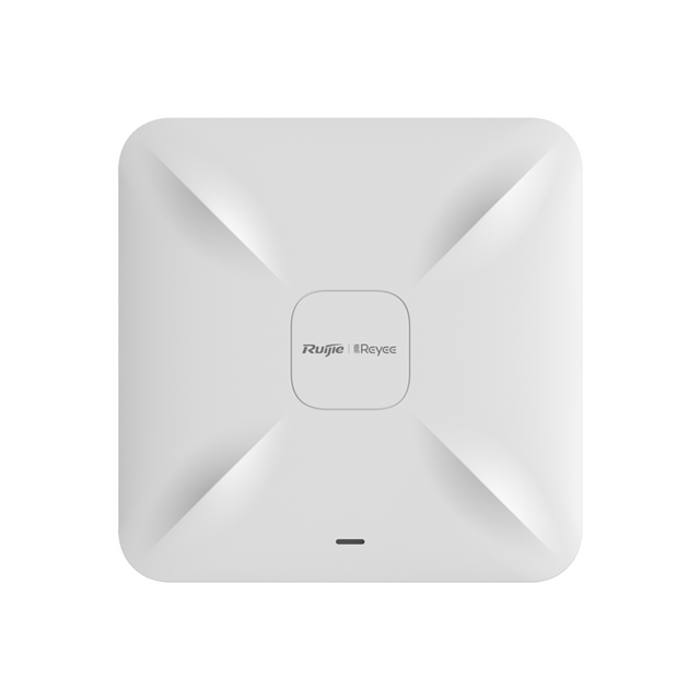Reyee Wi-Fi 5 1267Mbps dual band ceiling access point for reliable indoor wireless coverage in offices, retail and business networks.