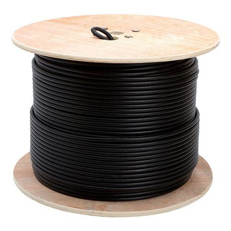 Grove RG6 Quad Shield Coaxial Cable 305m reel-in-a-box for satellite, CCTV, broadband, and digital TV installations