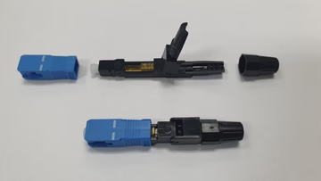 Grove SC Singlemode OS2 Fibre Optic Fast Connector — tool-free SC connector for rapid singlemode fibre termination.