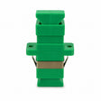 SCA SM OS1/OS2 Simplex Fibre Optic Coupler with flange for secure panel mounting in single mode fibre networks.