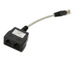 CAT5e Data/Data RJ45 splitter adapter – one male to two female RJ45 for sharing one cable between two devices