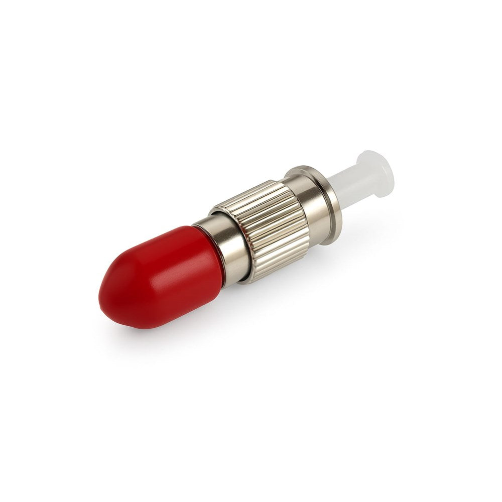 ST 10 dB single-mode fibre optic attenuator inline plug-in for ST connectors with low return loss and precision 10 dB attenuation