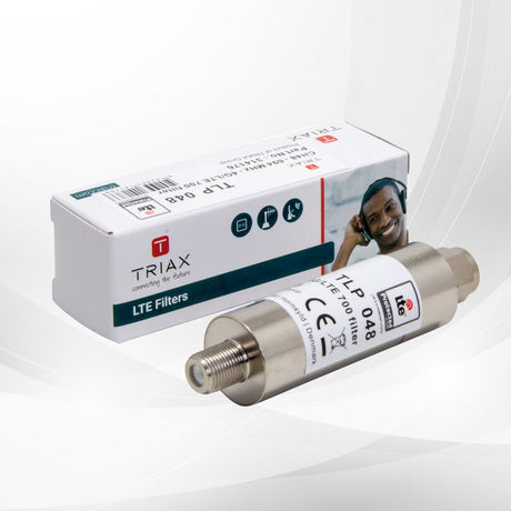 TPL 048 700MHz LTE Low Pass Filter for Channel 48, blocks 4G interference above 694 MHz for clear digital TV reception.