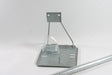 Delta TV Antenna Mount with 1.2m galvanised mast and delta base for tin roof installation, secure and weather-resistant for outdoor antennas