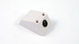 Surface-mounted television antenna skirting outlet for neat coaxial and MATV connections in residential or commercial interiors.